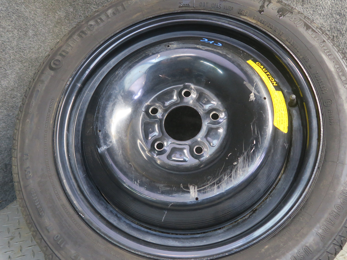 88-96 Chevrolet Corvette C4 Emergency Spare Tire R17" Wheel 17x4J 155/70 OEM