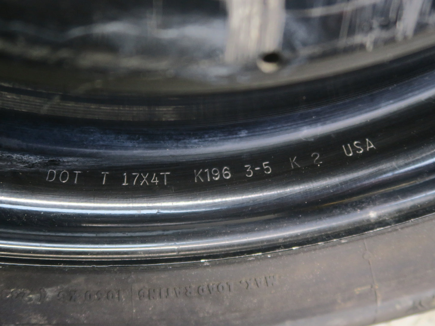 88-96 Chevrolet Corvette C4 Emergency Spare Tire R17" Wheel 17x4J 155/70 OEM