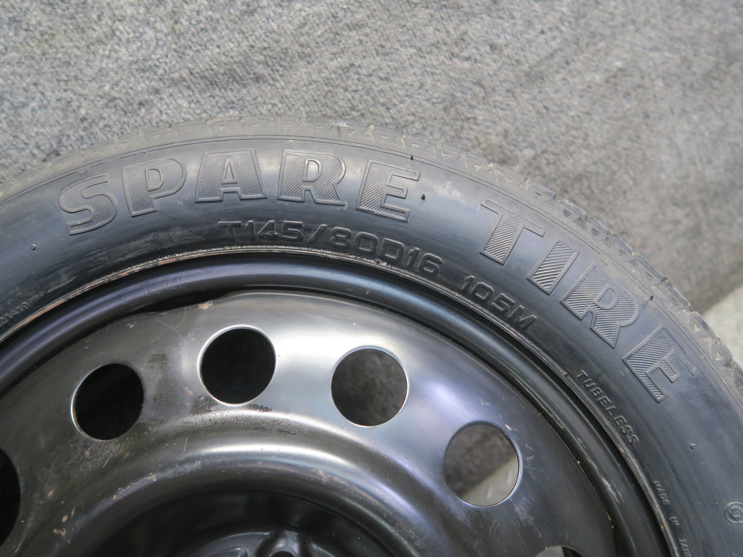 02-05 Ford Thunderbird R16" Spare Tire Wheel 16x4T 145/80 OEM
