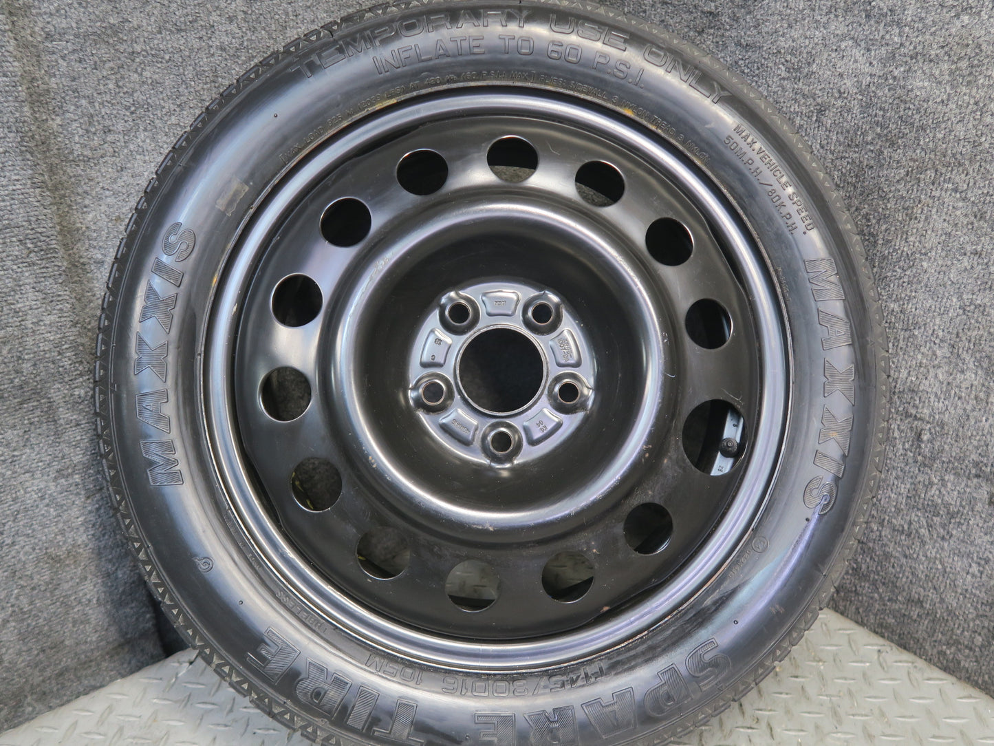 02-05 Ford Thunderbird R16" Spare Tire Wheel 16x4T 145/80 OEM