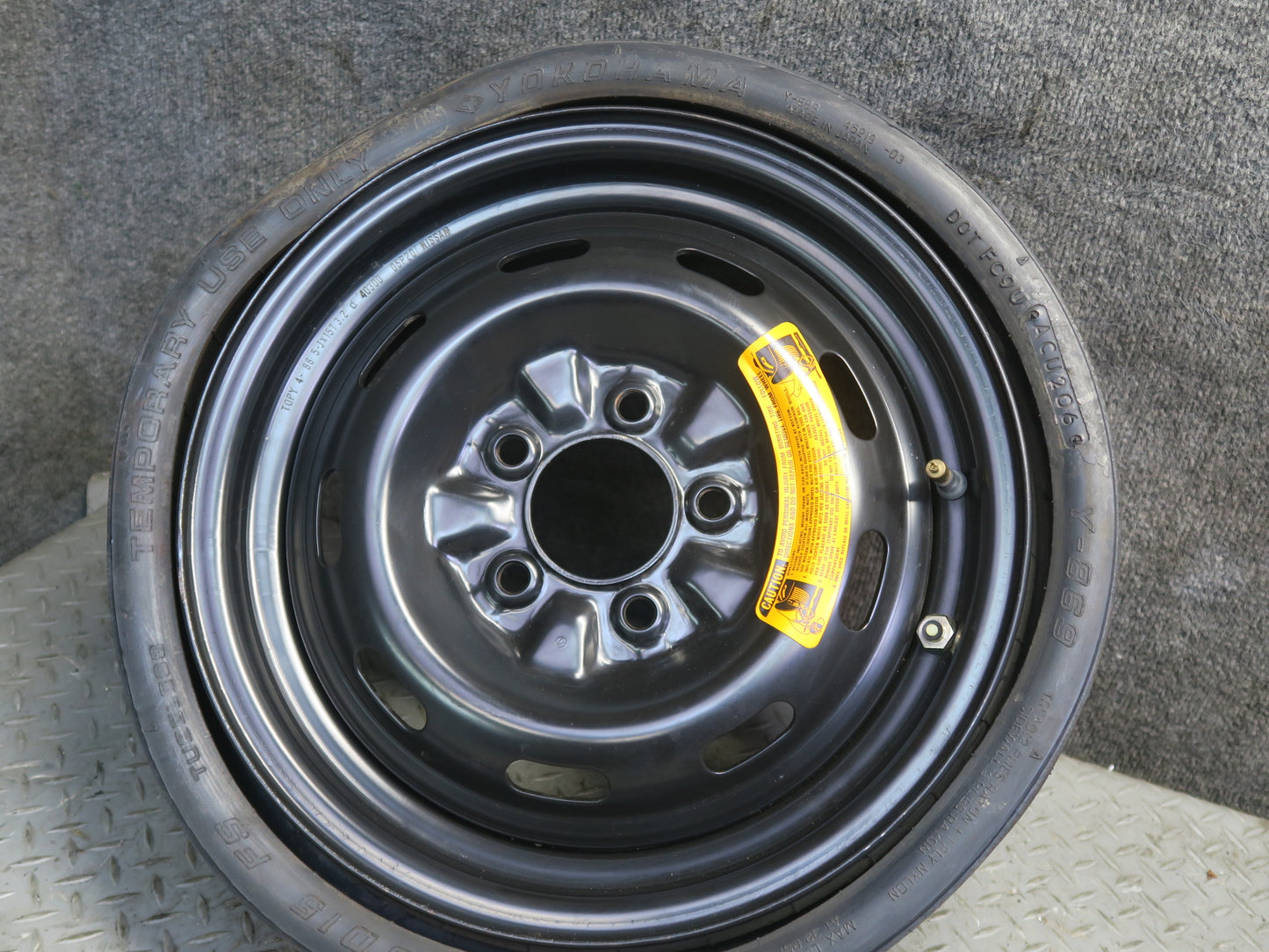84-89 Nissan Z31 300ZX Spare R15" Tire Wheel 15x5J 155/90 40300-05P20 OEM