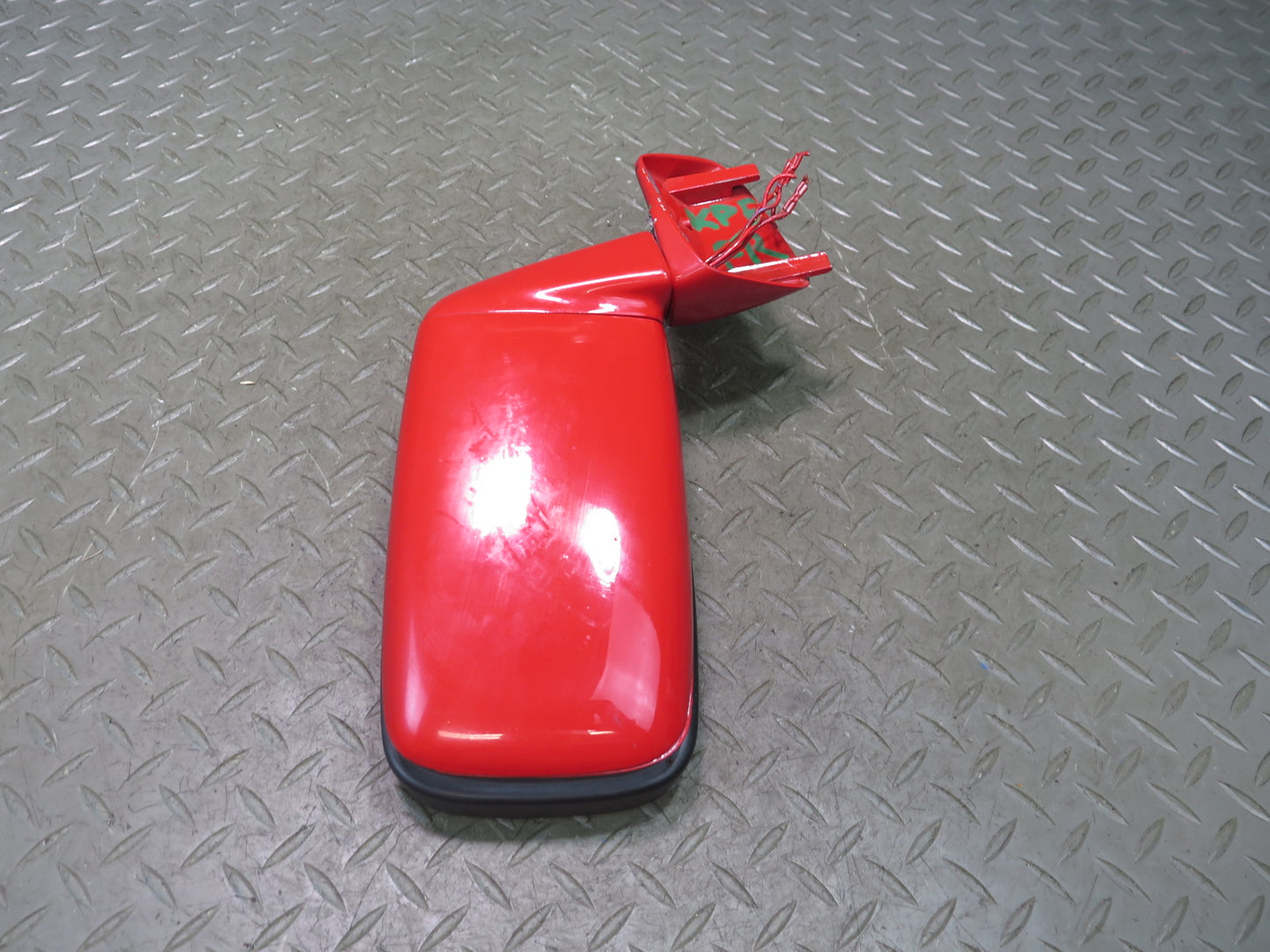 1984-1989 Porsche 928 Right Door Exterior Side View Power Mirror Guards RED