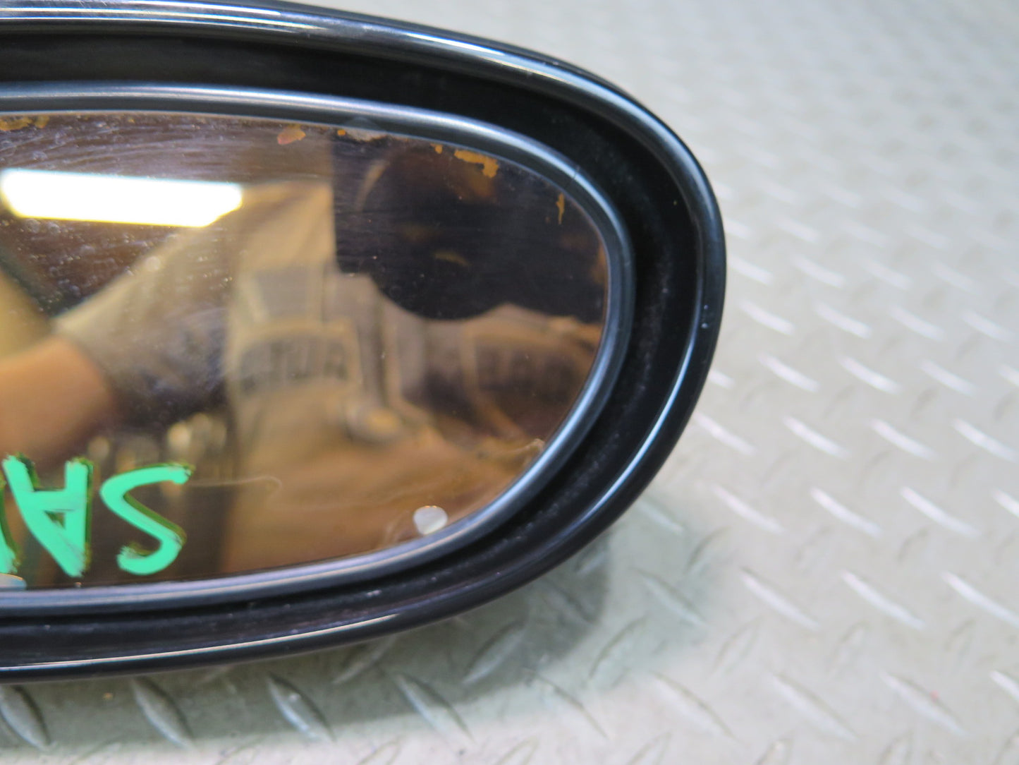 99-02 Mercedes R129 SL Left Door Exterior Side View Mirror Glass Discoloration