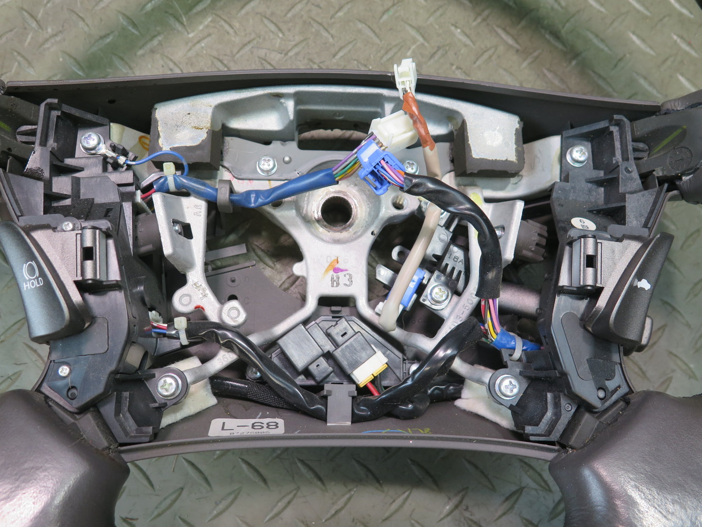 07-09 Lexus UVF46L LS600h LS460 Heated Leather Wood Steering w Controls OEM