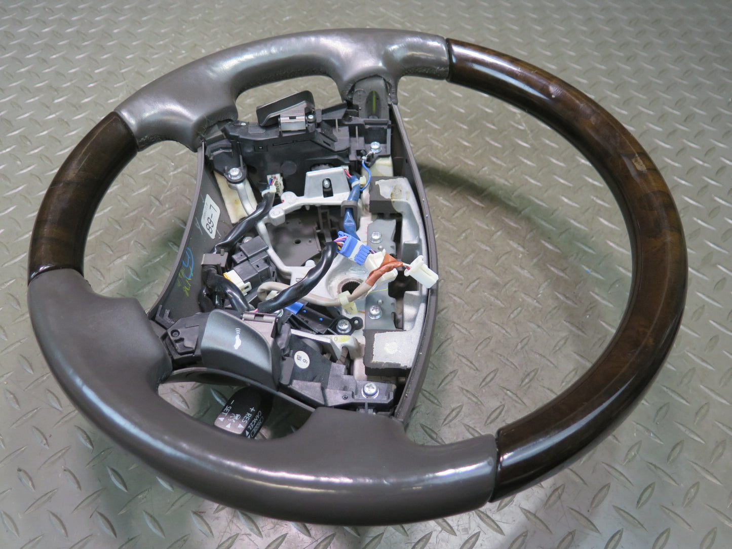 07-09 Lexus UVF46L LS600h LS460 Heated Leather Wood Steering w Controls OEM