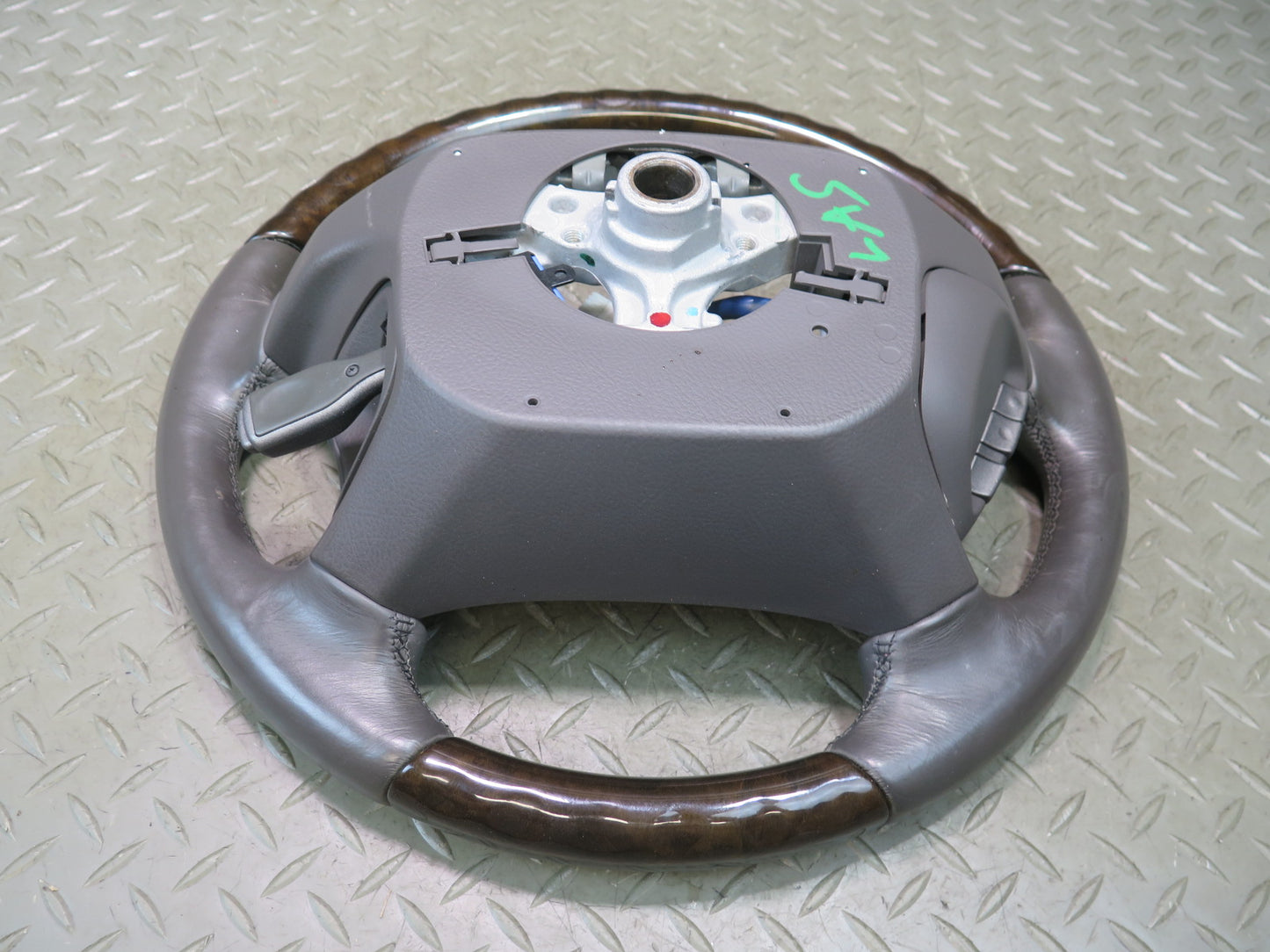 07-09 Lexus UVF46L LS600h LS460 Heated Leather Wood Steering w Controls OEM