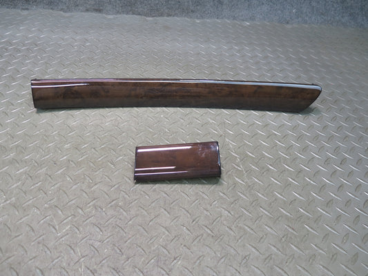 07-12 Lexus UVF46L LS600h LS460 Set of 2 Dash Front Wood Trim Bezel Cover OEM