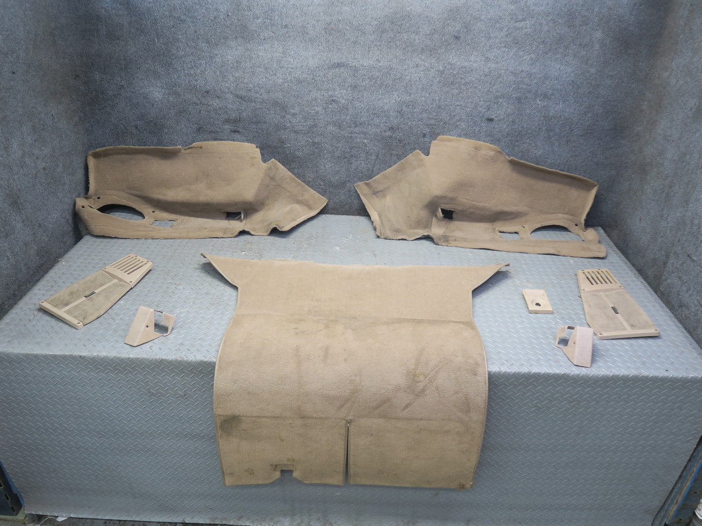 95-96 Chevrolet Corvette C4 Coupe Rear Trunk Carpet Liner Trim Cover Set OEM