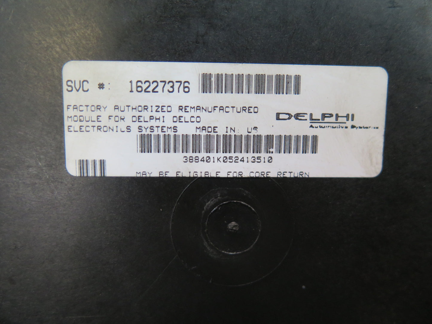 1996 Chevrolet Corvette C4 Climate Control Programmer Module Unit 16227376 OEM