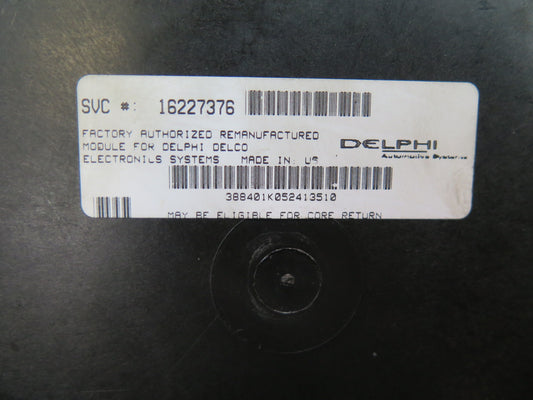 1996 Chevrolet Corvette C4 Climate Control Programmer Module Unit 16227376 OEM