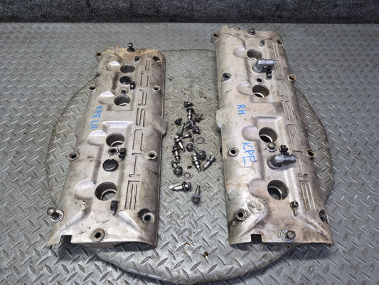 1985-1986 Porsche 928 S 5.0L V8 Engine Right & Left Side Valve Cover Set