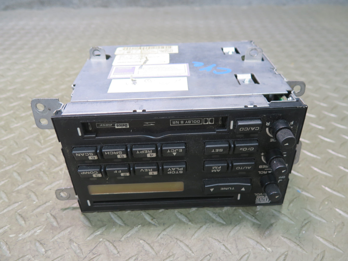 95-96 Chevrolet Corvette C4 Cassette Radio CD Player Receiver Head Unit OEM