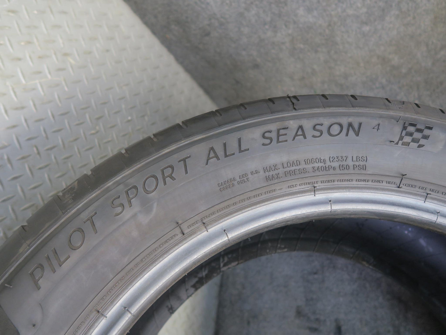 Set of 2 Michelin Pilot Sport ALL Season 4 Tire 265/50 ZR19 110Y 1324 4624 7/32
