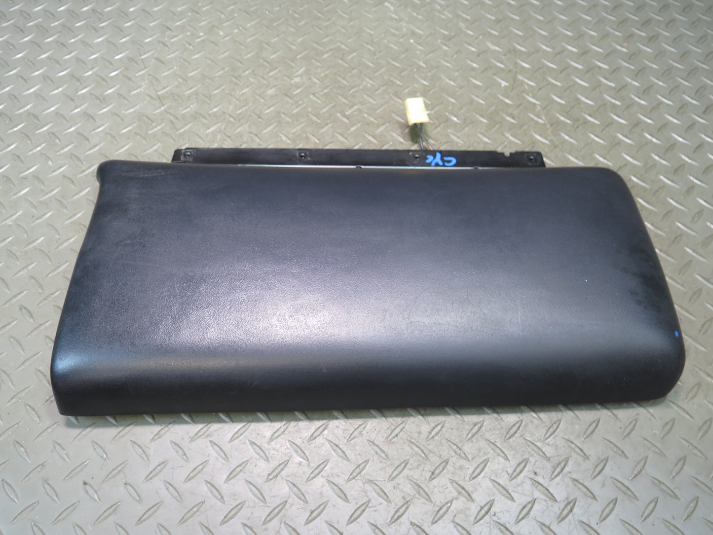 90-96 Chevrolet Corvette C4 Center Console Leather Armrest Lid Cover Black OEM