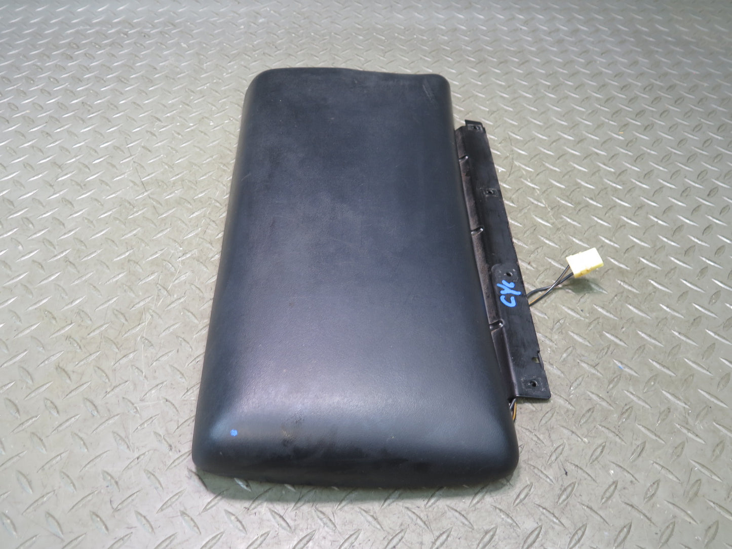 90-96 Chevrolet Corvette C4 Center Console Leather Armrest Lid Cover Black OEM