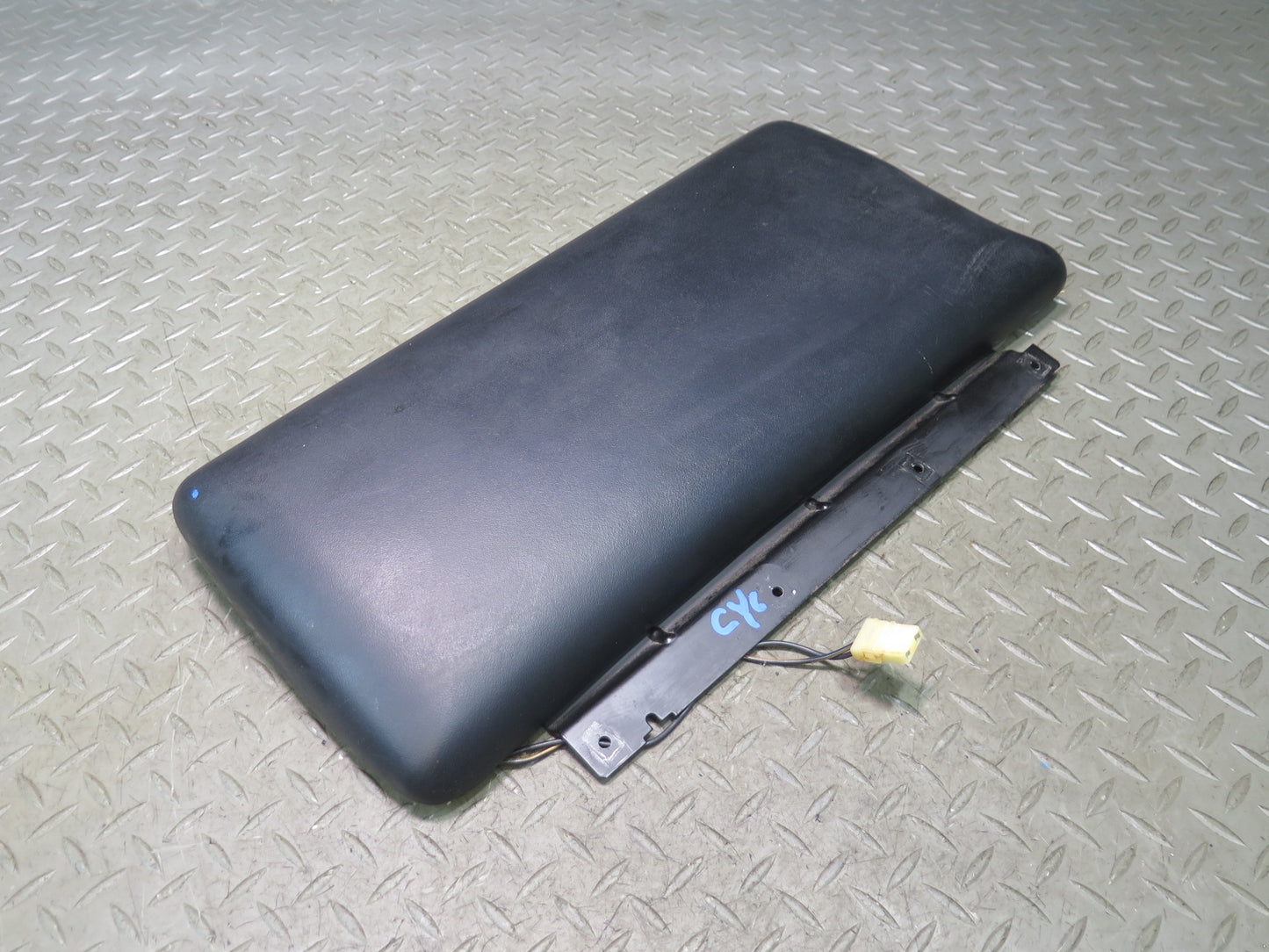 90-96 Chevrolet Corvette C4 Center Console Leather Armrest Lid Cover Black OEM