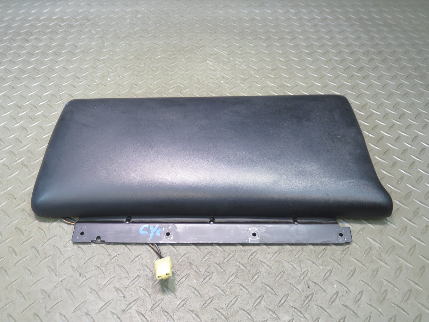 90-96 Chevrolet Corvette C4 Center Console Leather Armrest Lid Cover Black OEM