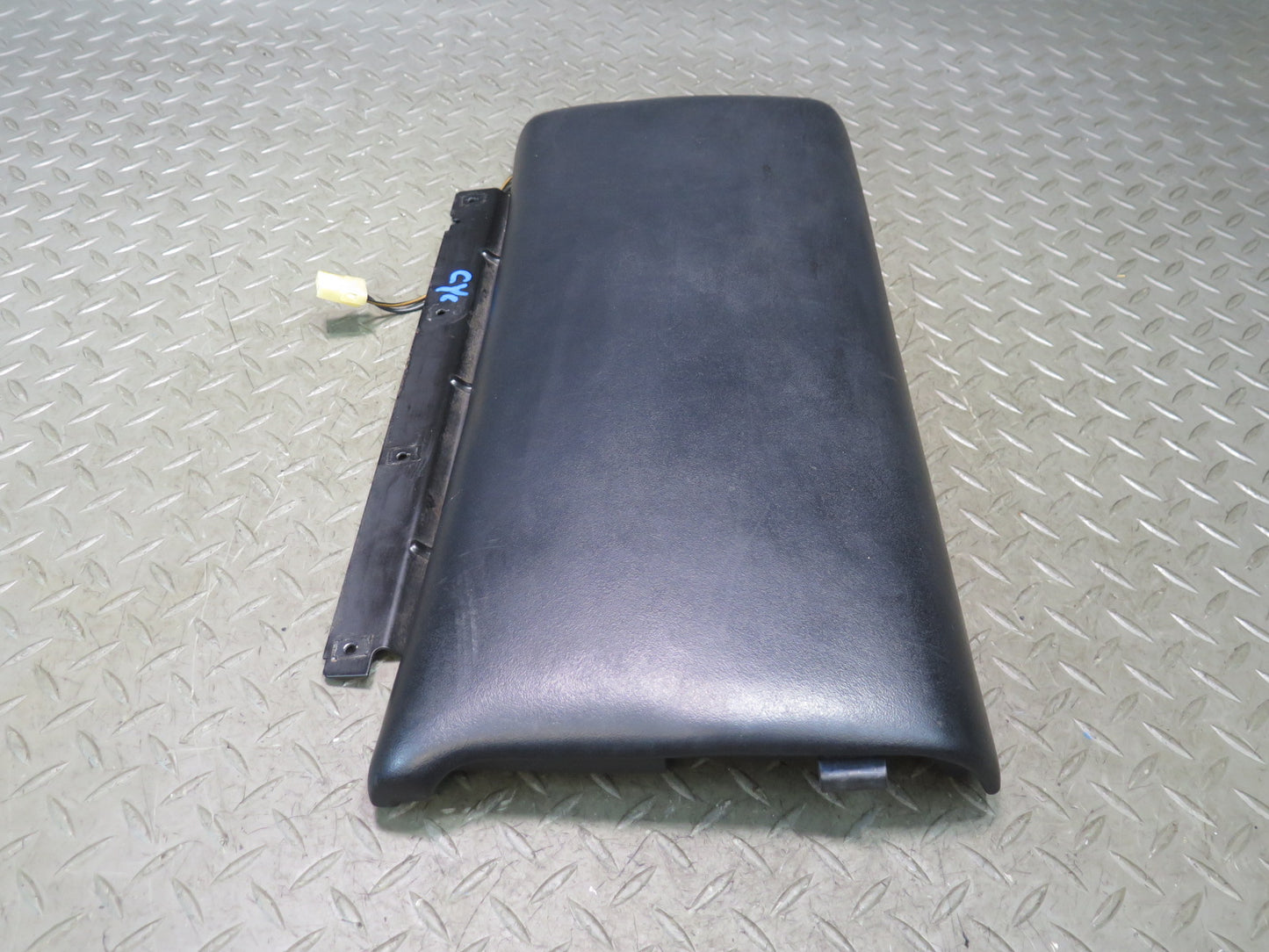 90-96 Chevrolet Corvette C4 Center Console Leather Armrest Lid Cover Black OEM