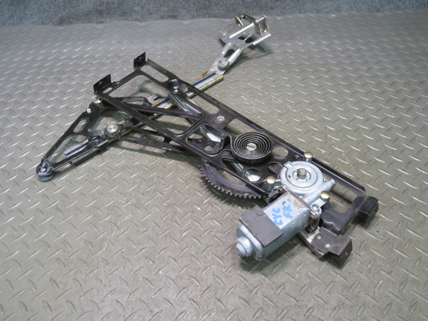 84-96 Chevrolet Corvette C4 Right Door Window Regulator w Motor OEM
