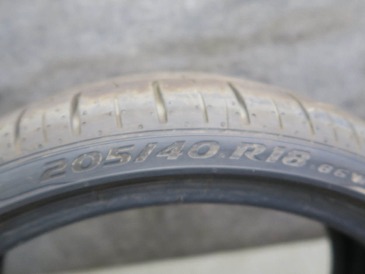 Set of 2 Pirelli P Zero Summer Tire 205/40 R18" RUN Flat 86W 4525 8/32 Tread