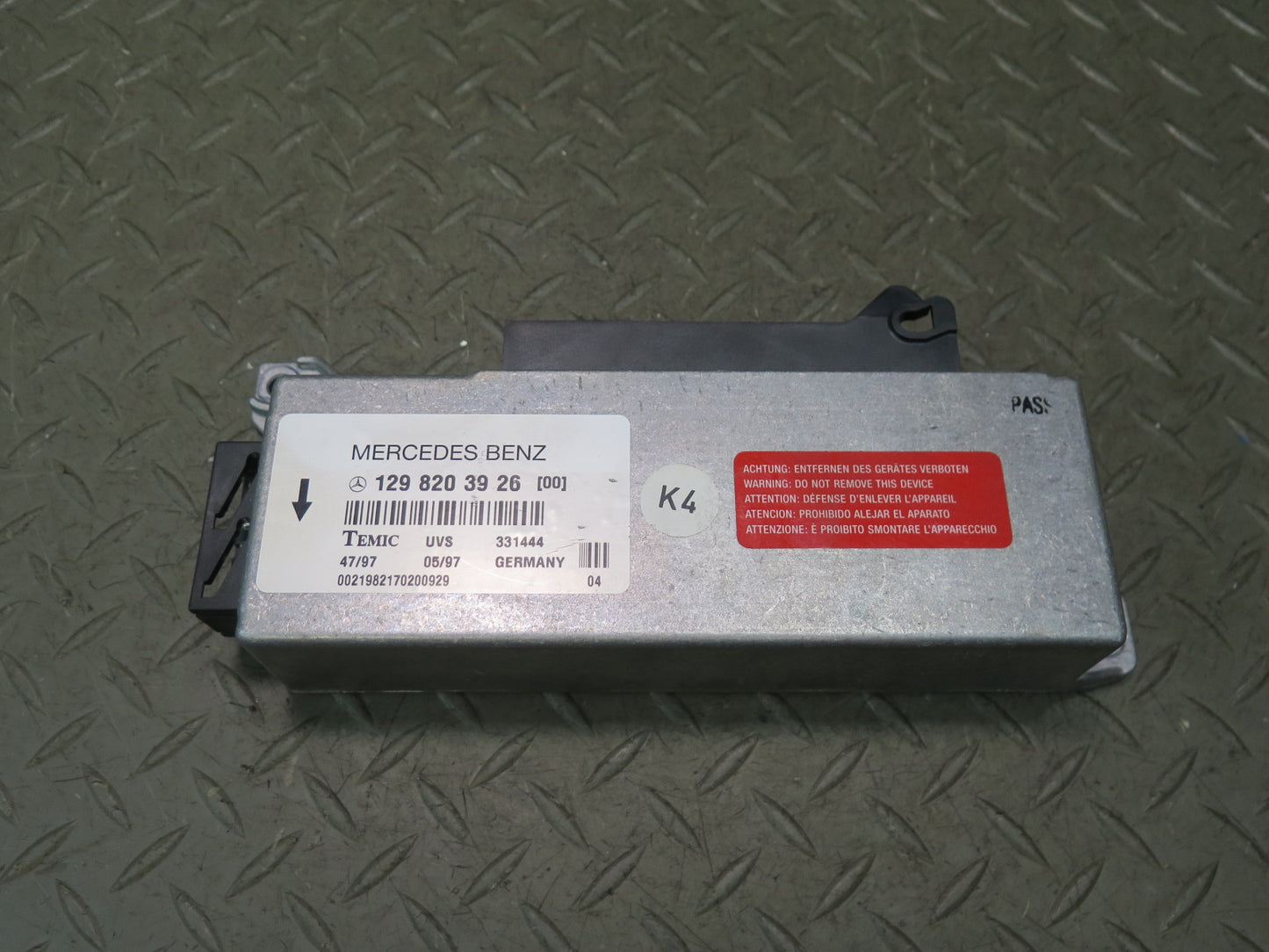 96-02 Mercedes R129 SL500 Convertible TOP Roof Control Module 1298203926 OEM