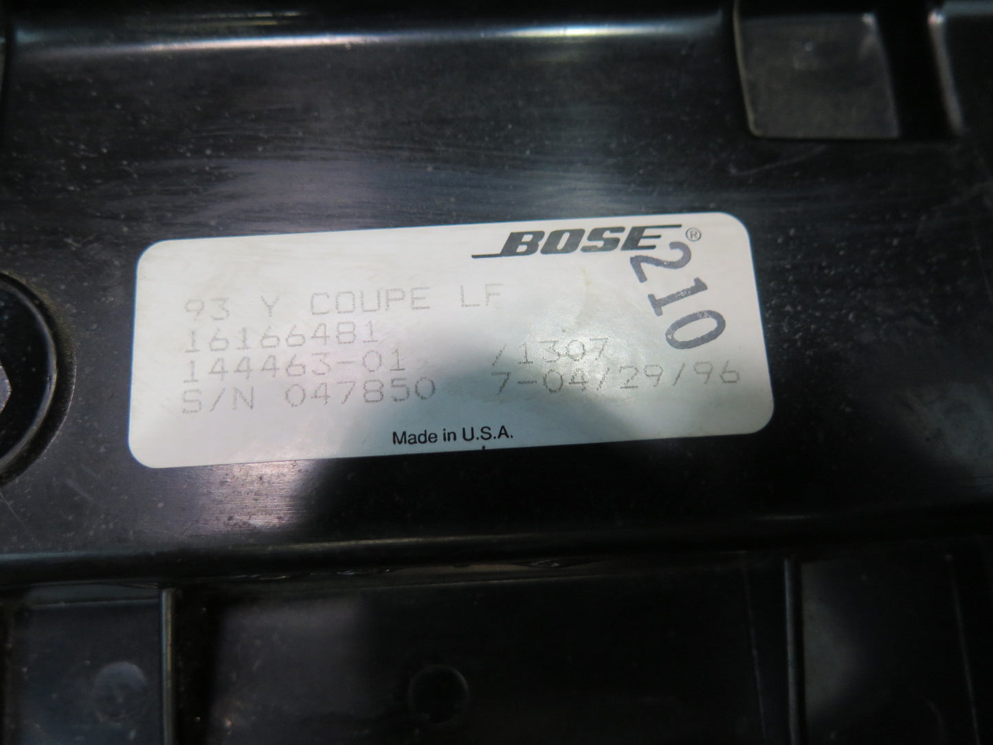 95-96 Chevrolet Corvette C4 Coupe Set of 2 Front Left & Right Bose Speaker OEM