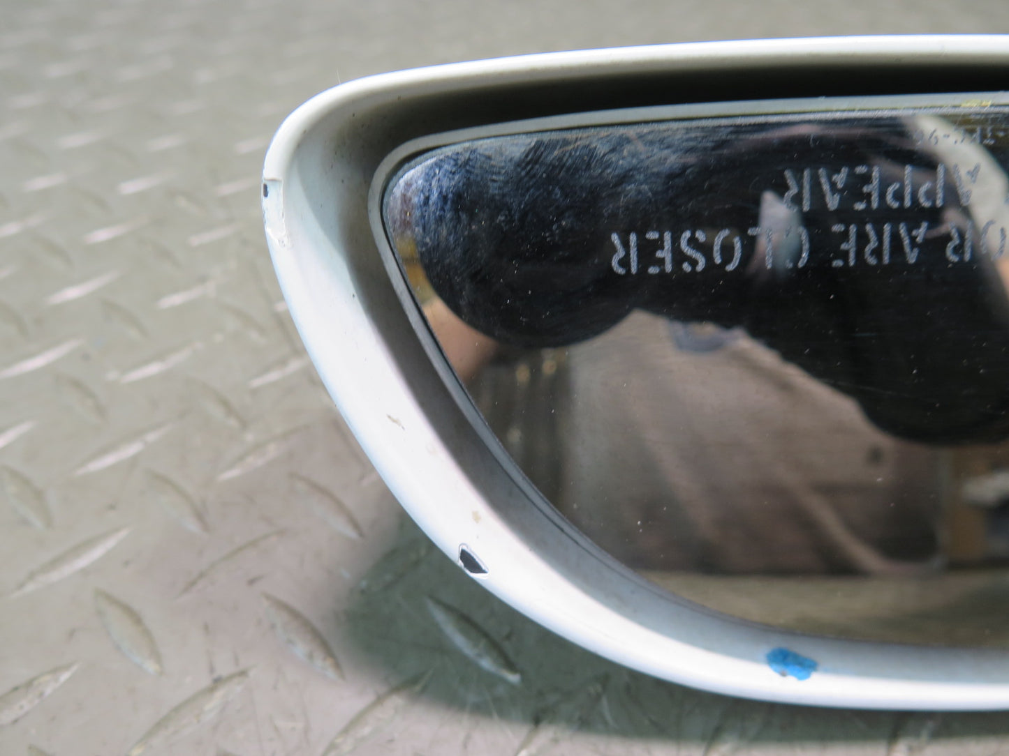 88-96 Chevrolet Corvette C4 Right Exterior Heated Side View Mirror White OEM