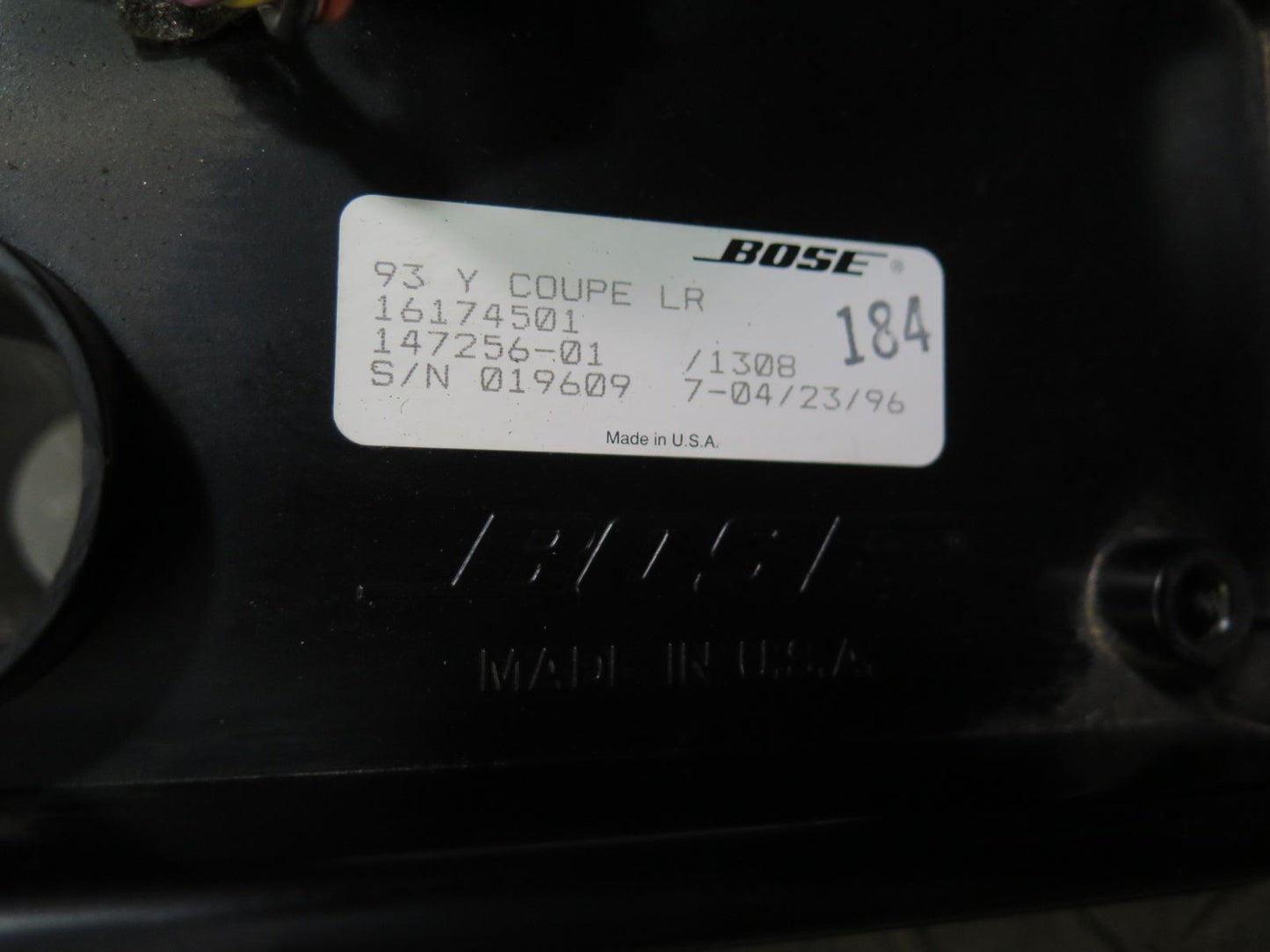 90-96 Chevrolet Corvette C4 Coupe Set of 2 Rear Left & Right Bose Speaker OEM