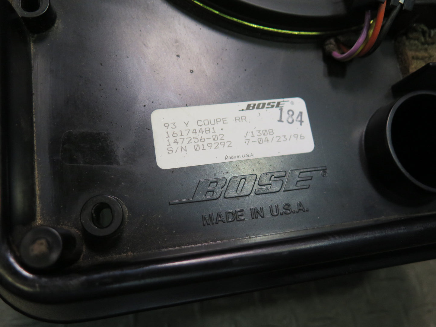90-96 Chevrolet Corvette C4 Coupe Set of 2 Rear Left & Right Bose Speaker OEM