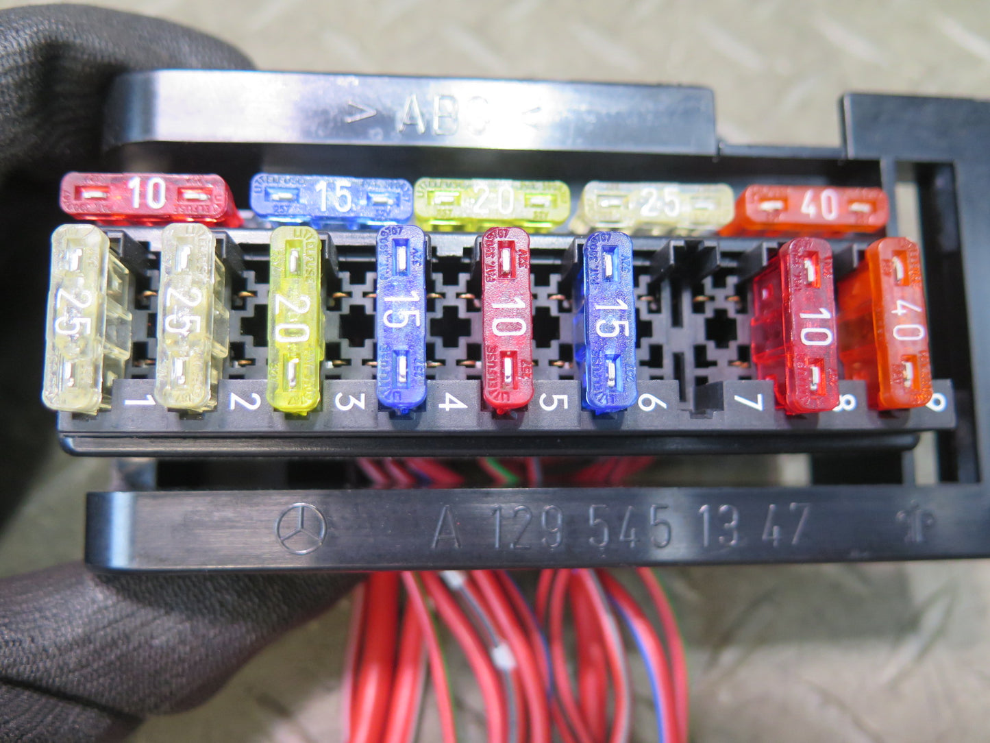 94-02 Mercedes R129 SL500 Rear Trunk Fuse Relay Box Module 1295451347 OEM