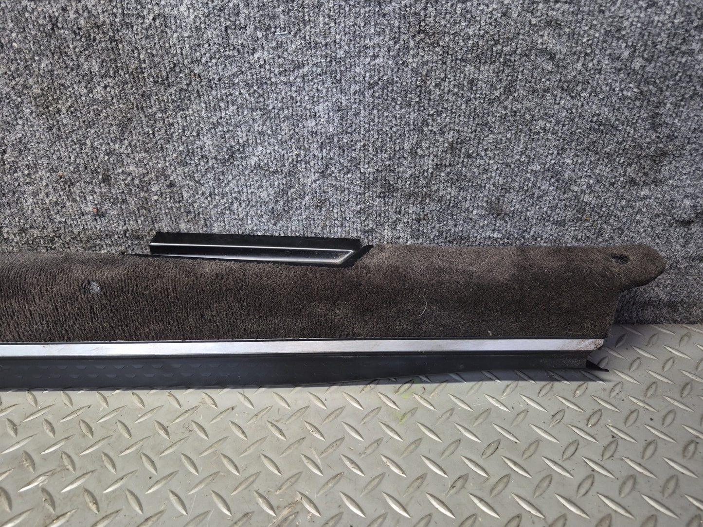 94-02 Mercedes R129 SL500 Set of 2 Door Scuff Sill Plate Trim Panel Black OEM
