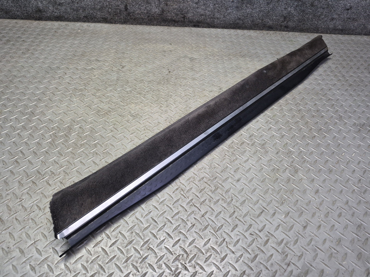 94-02 Mercedes R129 SL500 Set of 2 Door Scuff Sill Plate Trim Panel Black OEM