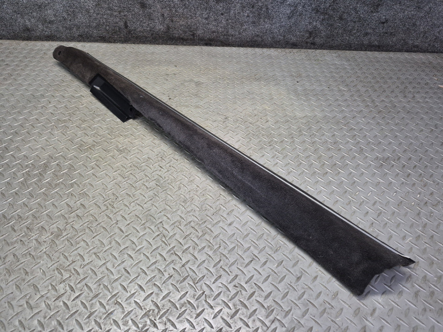 94-02 Mercedes R129 SL500 Set of 2 Door Scuff Sill Plate Trim Panel Black OEM