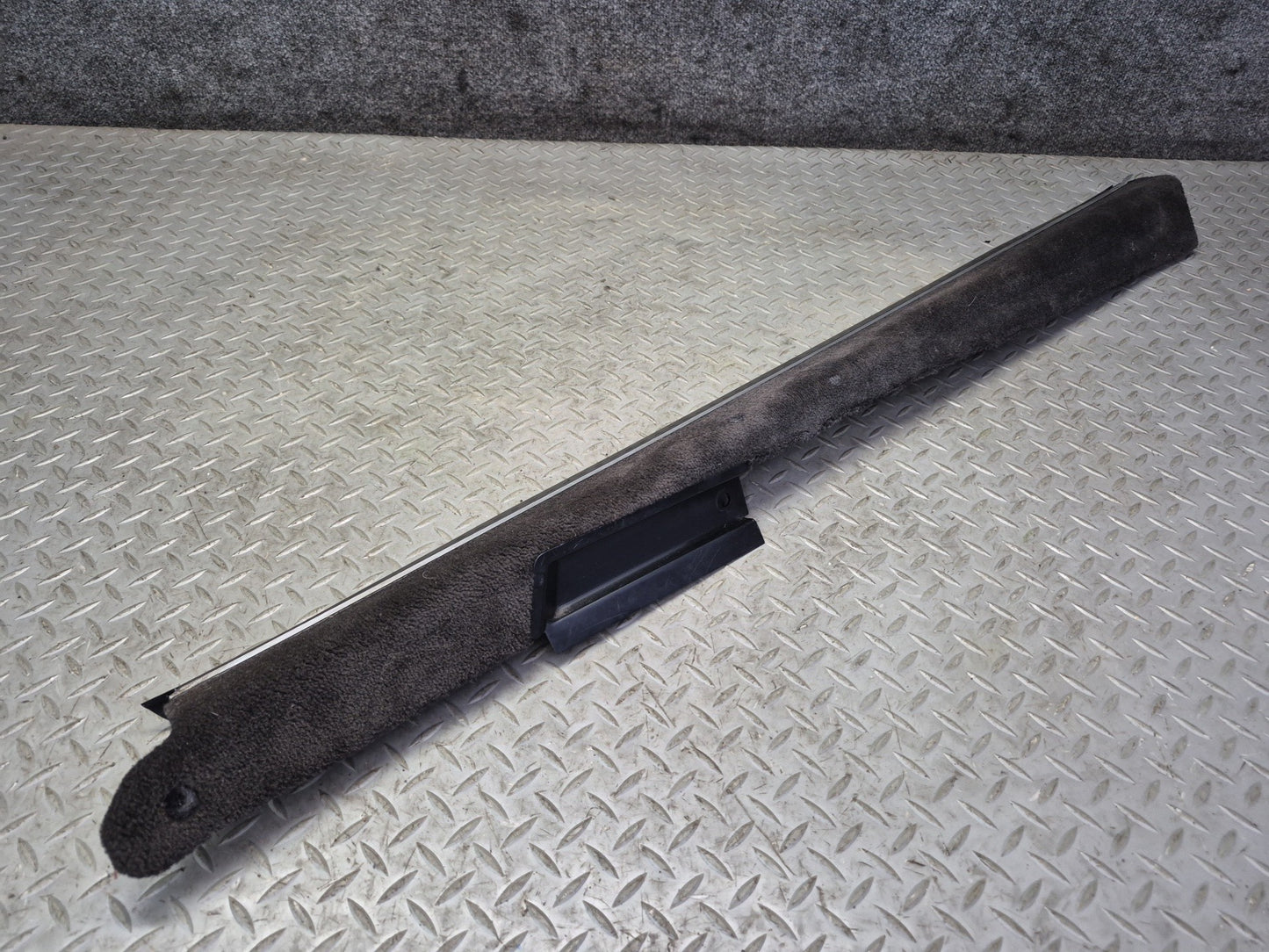 94-02 Mercedes R129 SL500 Set of 2 Door Scuff Sill Plate Trim Panel Black OEM