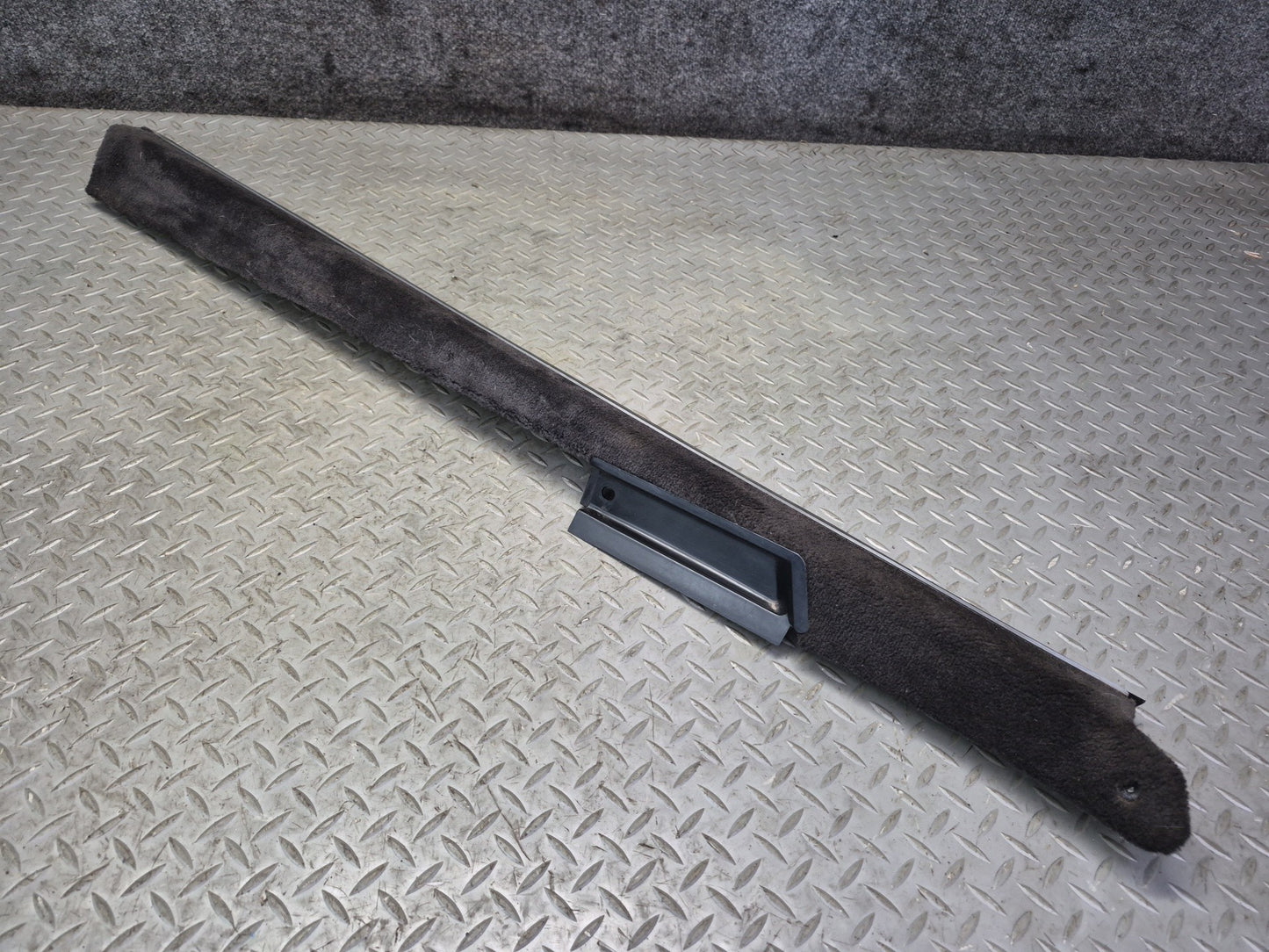 94-02 Mercedes R129 SL500 Set of 2 Door Scuff Sill Plate Trim Panel Black OEM