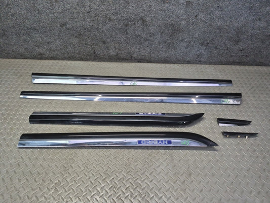08-09 Lexus UVF46L LS600hL Long Front & Rear Door Fender Trim Molding Set OEM