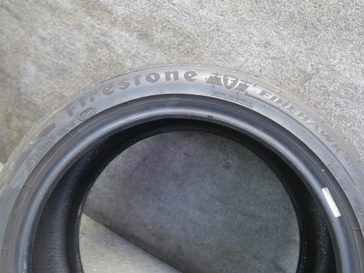 Set of 2 Firestone Firehawk AS V2 Tire 225/45 R18" 95W 0523 2423 7/32 8/32 Tread