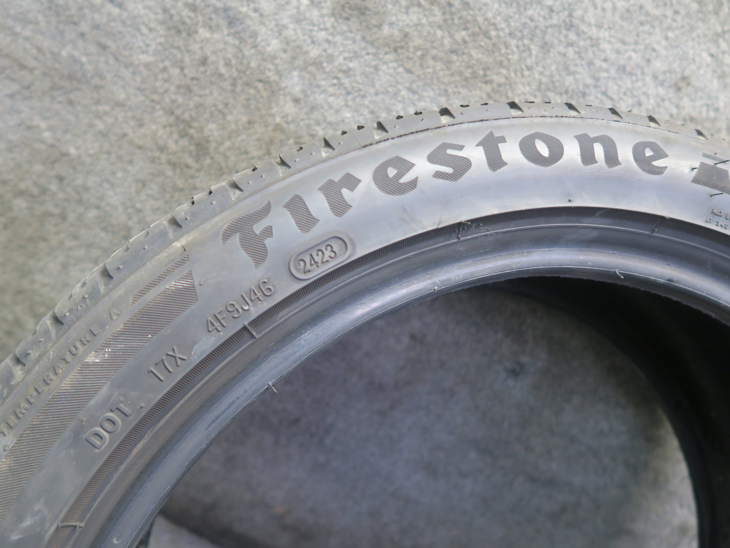 Set of 2 Firestone Firehawk AS V2 Tire 225/45 R18" 95W 0523 2423 7/32 8/32 Tread