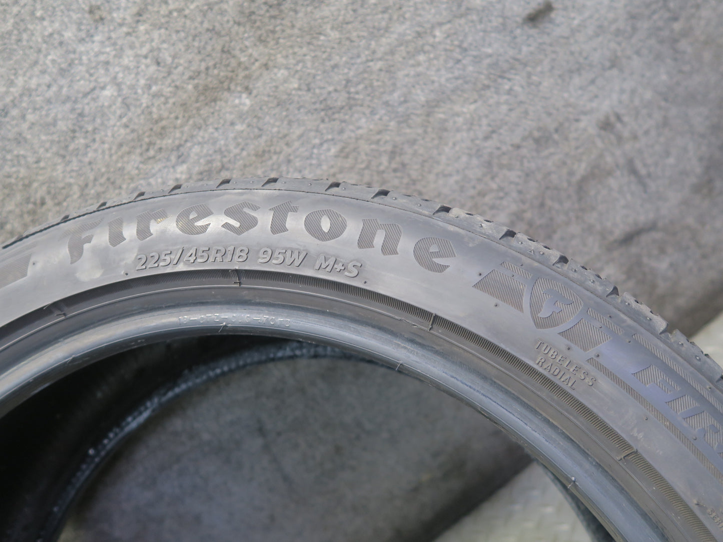 Set of 2 Firestone Firehawk AS V2 Tire 225/45 R18" 95W 0523 2423 7/32 8/32 Tread