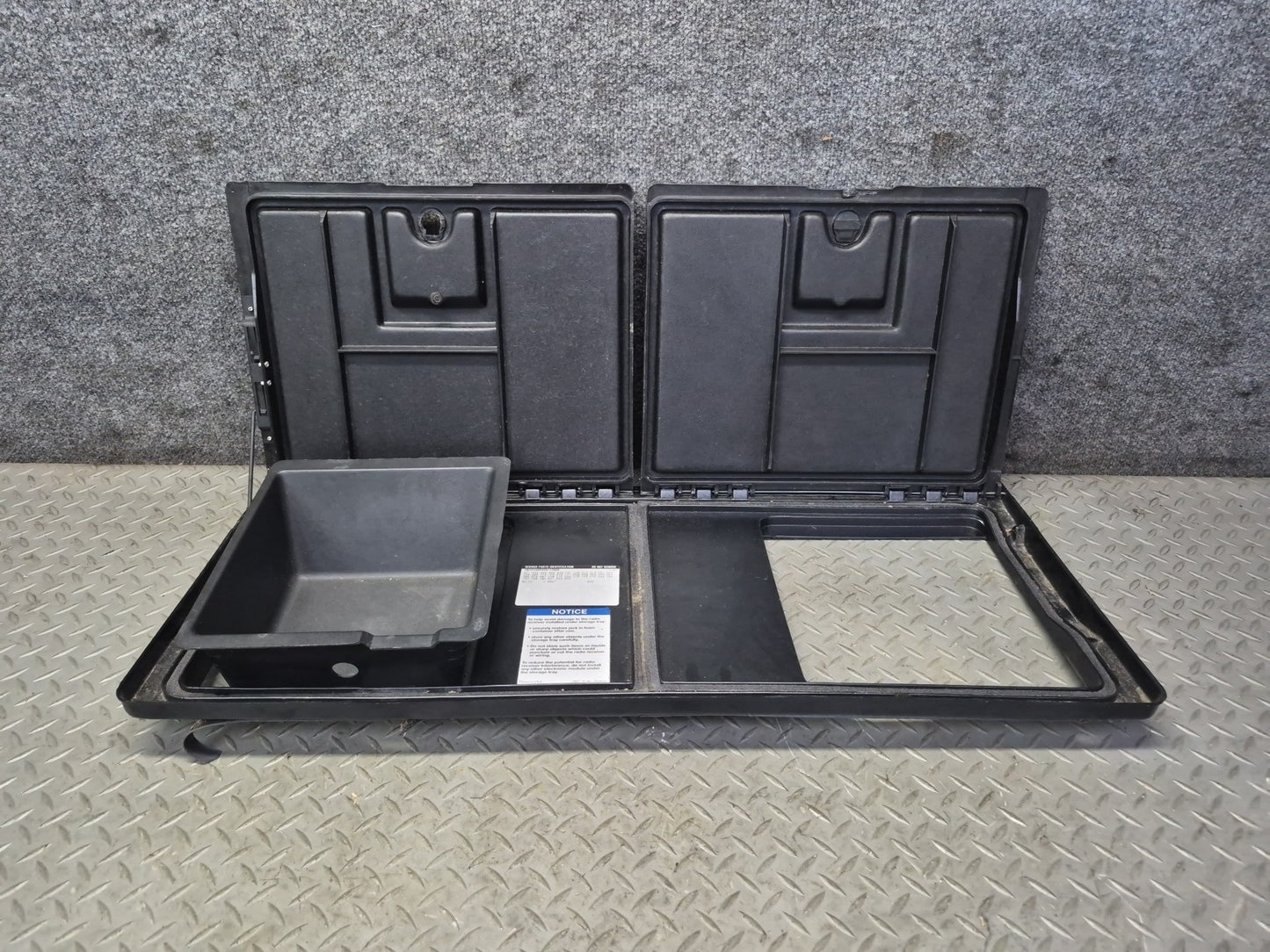 91-96 Chevrolet Corvette C4 Rear Floor Compartment Storage BIN Frame Panel OEM