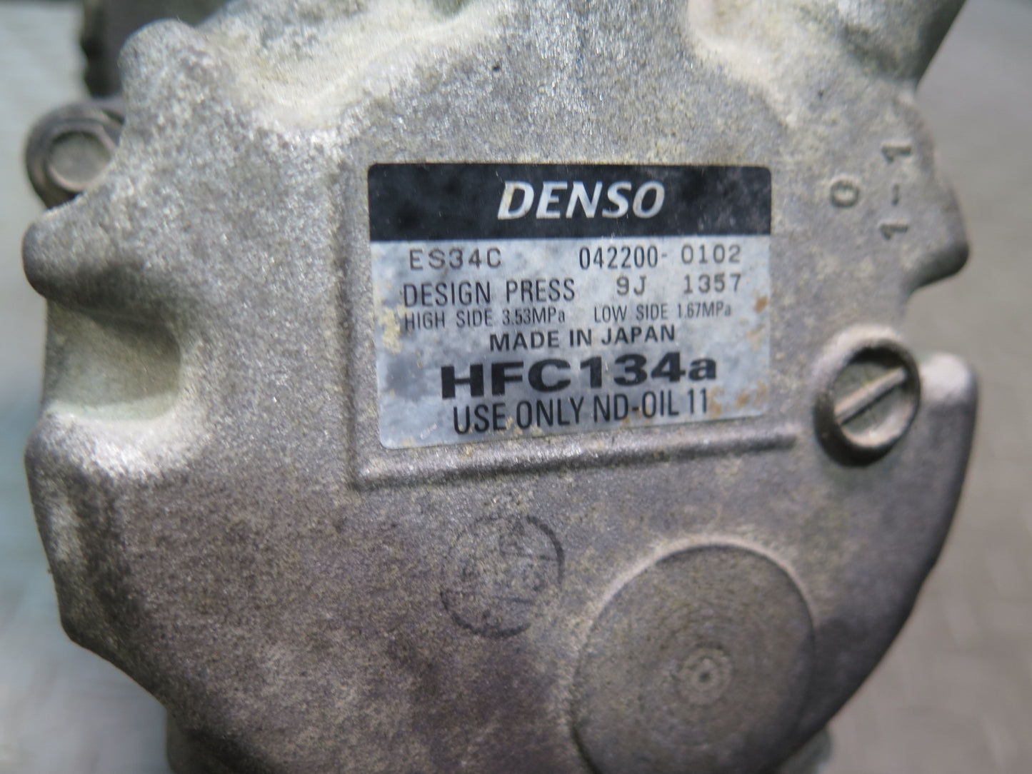 08-12 Lexus UVF46L LS600h A/C Air Condition Compressor 042200-0102 OEM