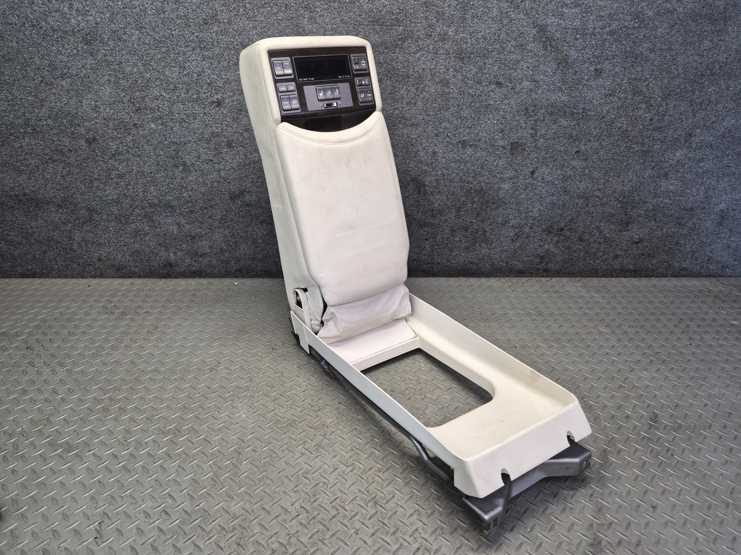 2008 Lexus UVF46L LS600h Rear Seat Center Leather Armrest  w Switches OEM