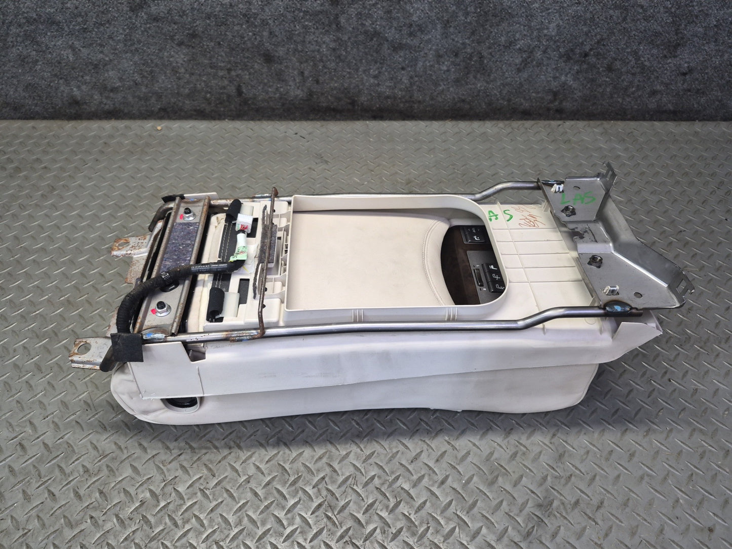 2008 Lexus UVF46L LS600h Rear Seat Center Leather Armrest  w Switches OEM