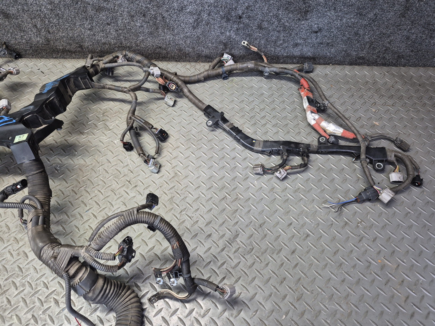 08-09 Lexus UVF46L LS600h 2URFSE Hybrid Engine Wire Wiring Harness OEM