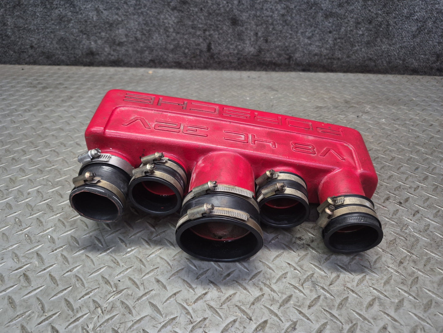 1985-1986 Porsche 928 S 5.0L V8 Engine Air Intake Manifold w Pipe Assembly 93K