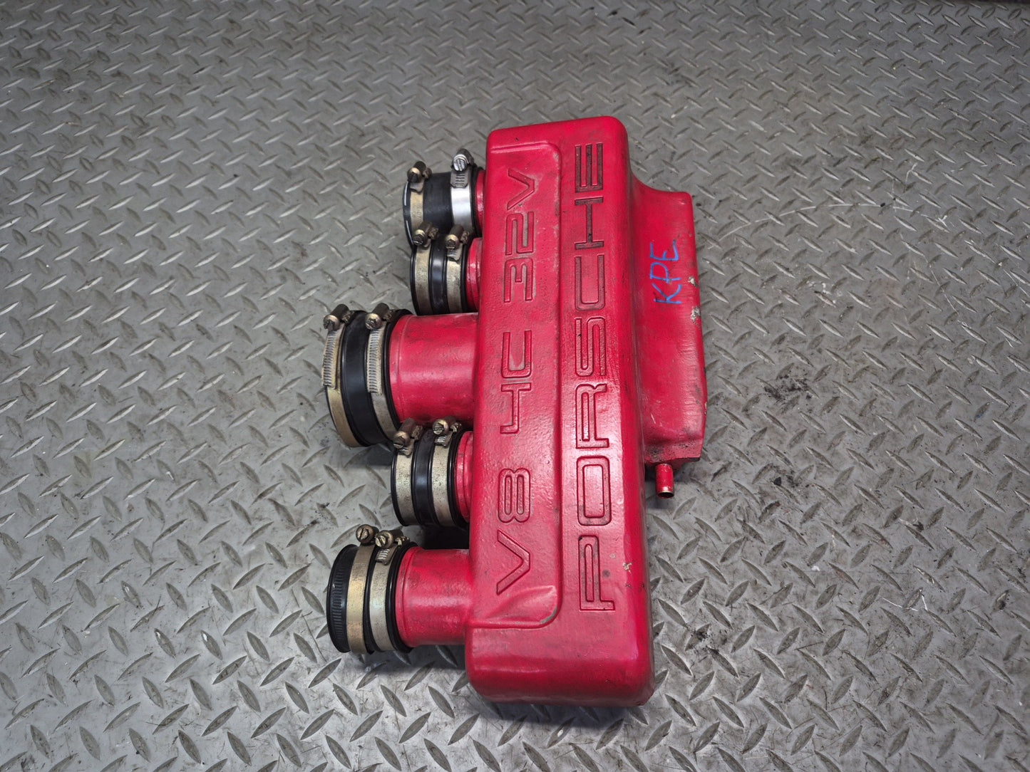 1985-1986 Porsche 928 S 5.0L V8 Engine Air Intake Manifold w Pipe Assembly 93K