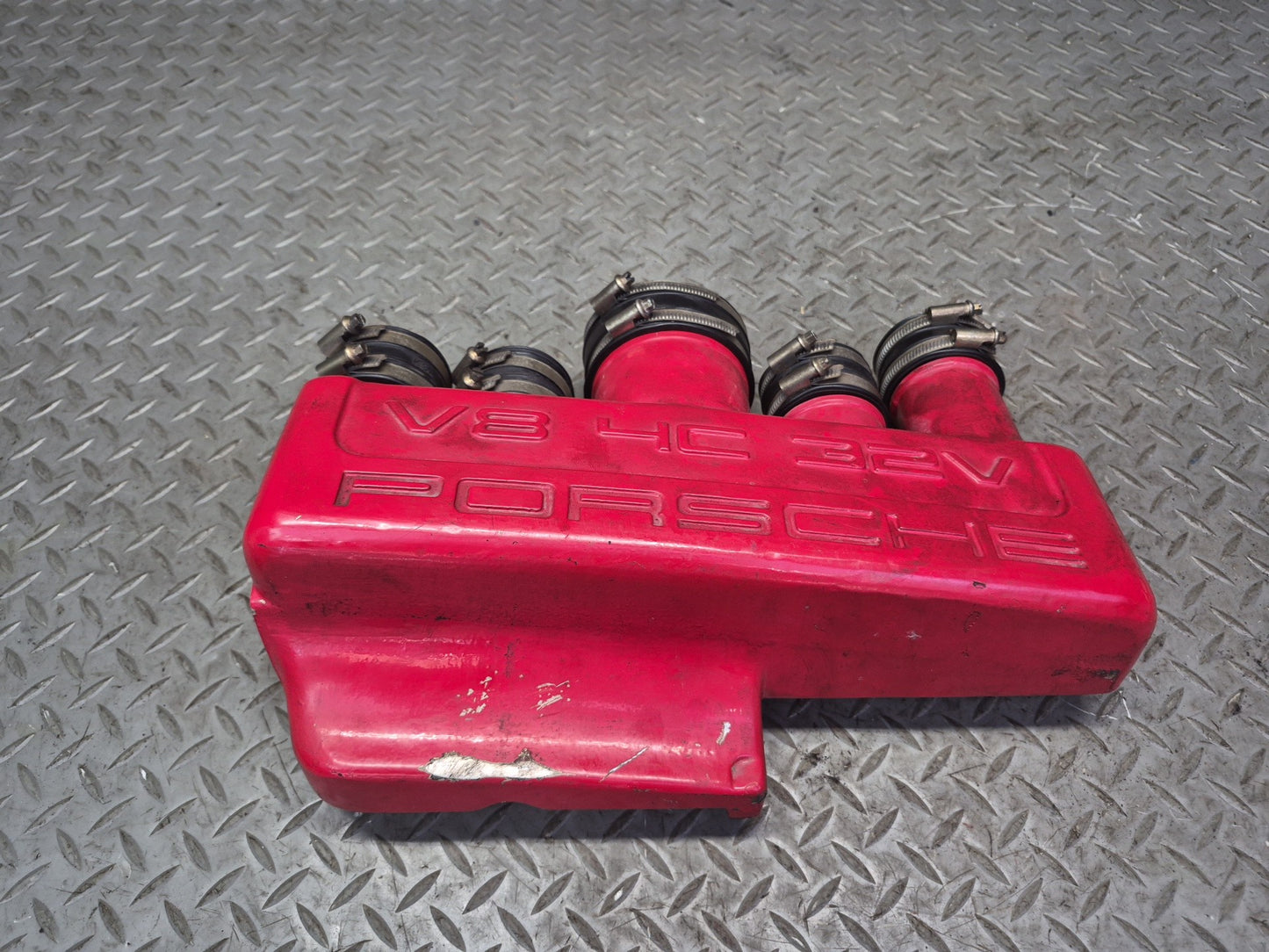 1985-1986 Porsche 928 S 5.0L V8 Engine Air Intake Manifold w Pipe Assembly 93K