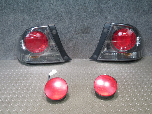 01-05 Lexus JCE10L IS300 Sedan Set of 4 Rear Inner & Outer Tail Light Lamp OEM