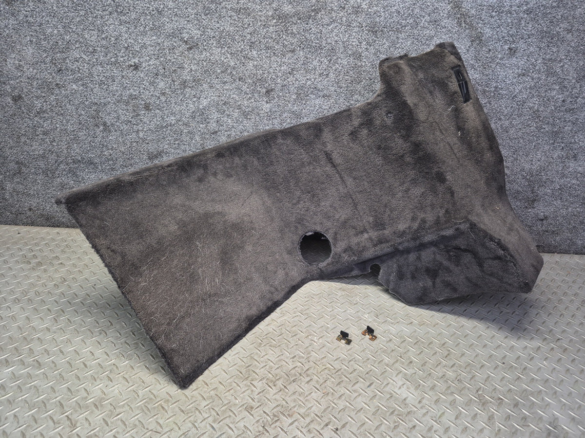 94-02 Mercedes R129 Sl-class Rear Left Trunk Carpet Liner Trim Cover Black OEM