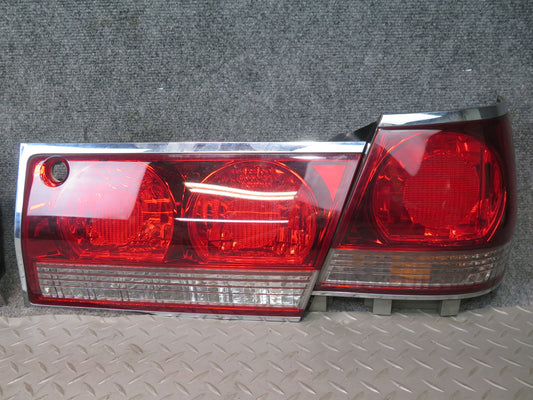 01-03 Toyota Crown Athlete Rear Left Right Inner & Outer Tail Light Lamp Set OEM